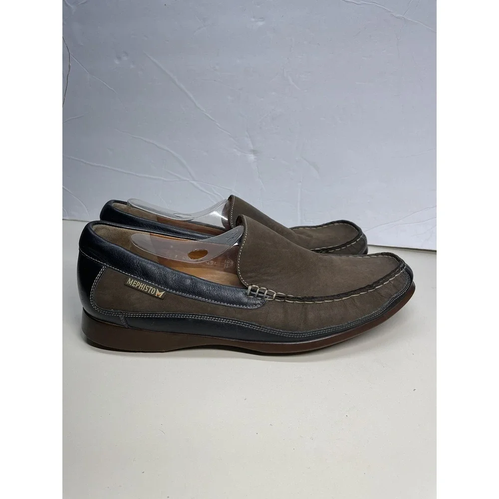 •Mephisto Men's Sz US 11 M Baduard Venetian Brown leather Cool Air Loafers shoes